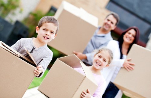 Furniture donations being prepared for charity reuse after a house clearance