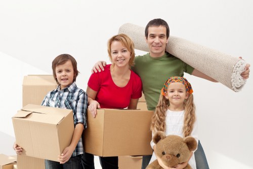 Careful packing and loading for a student relocation service