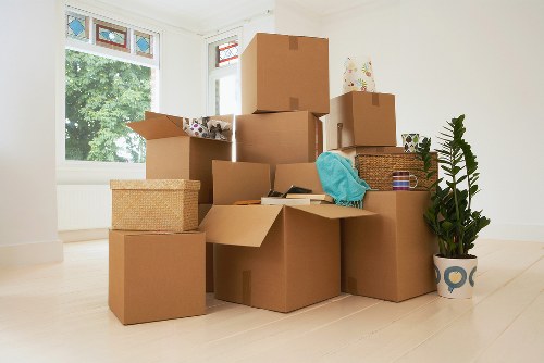 Local removals vehicle assisting with a fast Belsize Park relocation