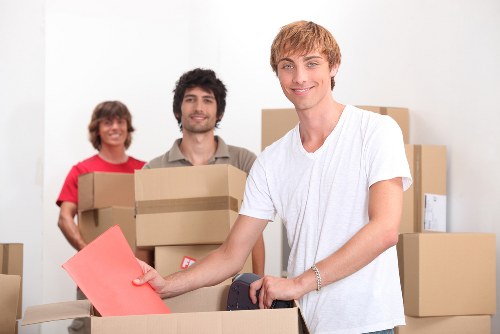 Loading furniture and boxes for a local van move